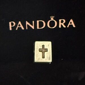 Authentic Pandora Bible Book Cross Charm Retired 790261